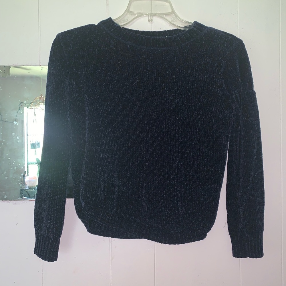 Navy blue cashmere sweater